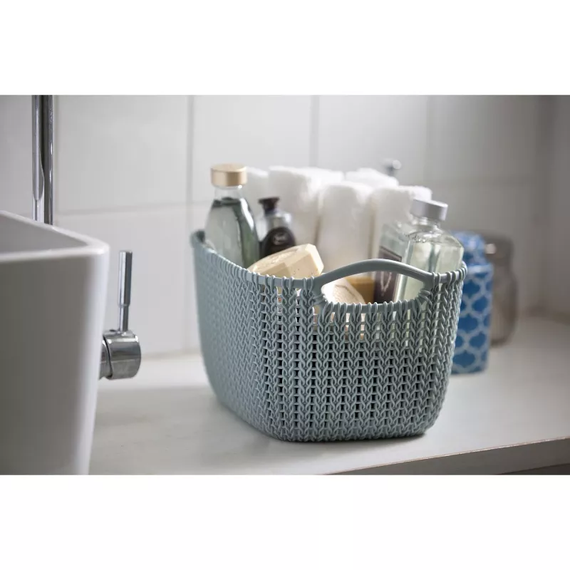CURVER Καλάθι Knit S ορθογώνιο 8L 30x22x17cm Μπλε