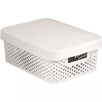 Curver Infinity Recycled 11L Κουτί αποθήκευσης με καπάκι, Λευκό