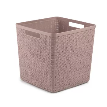 CURVER Καλάθι Jute Τετράγωνο 17L 28x28x27cm Ροζ