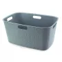 CURVER Softex 45L ορθογώνιο καλάθι απλύτων με ενσωματωμένες λαβές, Πετρόλ, 57x37x27 cm