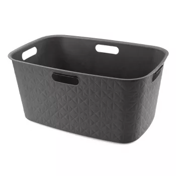 CURVER Softex 45L Καλάθι απλύτων 57x37x27cm Σκούρο γκρι