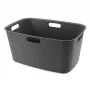 CURVER Softex 45L Καλάθι απλύτων 57x37x27cm Σκούρο γκρι
