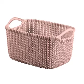 CURVER Knit XS ορθογώνιο καλάθι αποθήκευσης 3L 25x18x14 cm Ροζ