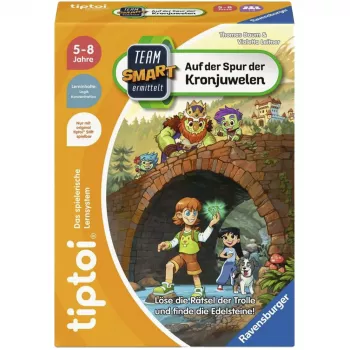 Ravensburger tiptoi Team SMART ερευνά: Στα ίχνη των κοσμημάτων του στέμματος - Διαδραστικό επιτραπέζιο παιχνίδι ντετέκτιβ για 6-10 ετών, 1-4 παίκτες, γερμανική γλώσσα, απαιτείται στυλό tiptoi