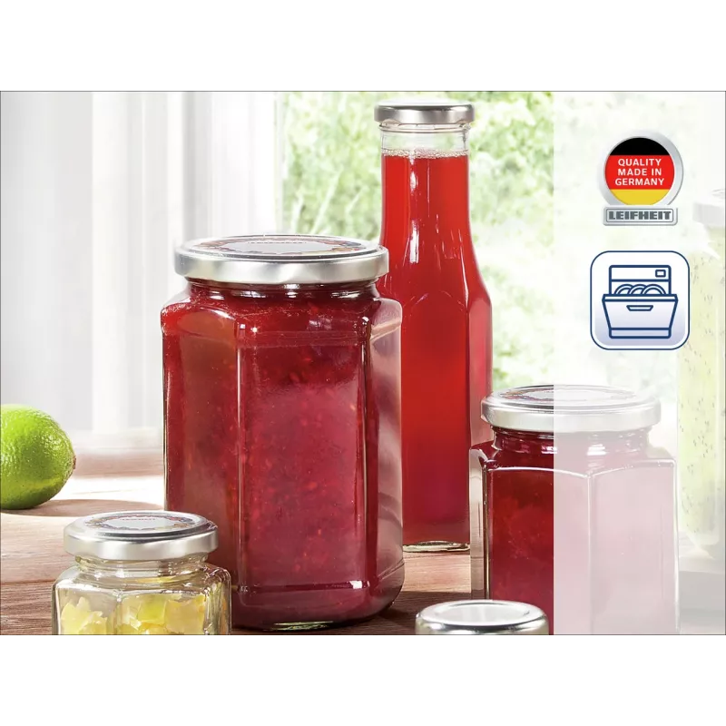 LEIFHEIT εξαγωνικό γυάλινο δοχείο 1700 ml