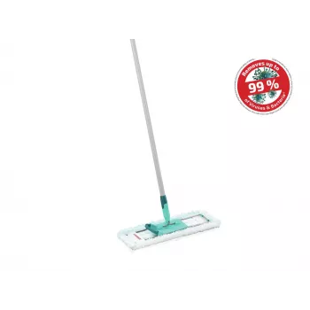 LEIFHEIT Profi XL Micro Duo σφουγγαρίστρα δαπέδου με χαλύβδινο στέλεχος, 42 cm