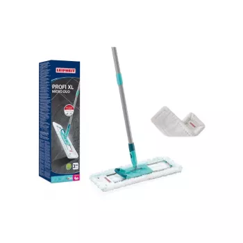 LEIFHEIT Profi XL Micro Duo 42cm σφουγγαρίστρα δαπέδου με πτυσσόμενη λαβή και ανταλλακτικό πανί SuperDuster