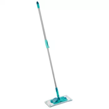LEIFHEIT PowerClean M βούρτσα δαπέδου με τηλεσκοπικό στέλεχος, 33 cm, πράσινο/γκρι