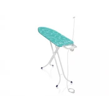 LEIFHEIT Air Board M Compact Plus σιδερώστρα 120x38cm με τεχνολογία Thermo-Reflect, ρυθμιζόμενο ύψος 75-95cm, πτυσσόμενη, κάλυμμα βαμβακιού