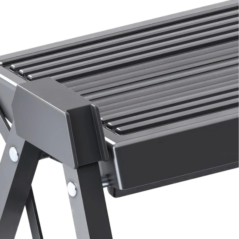 HAILO Πτυσσόμενο σκαμπό StepFix / χάλυβας / 2 σκαλοπάτια / μαύρο