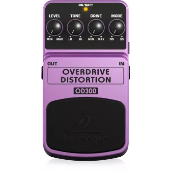 Behringer OD300 Πετάλι Εφέ Overdrive/Distortion Μωβ, Μαύρο