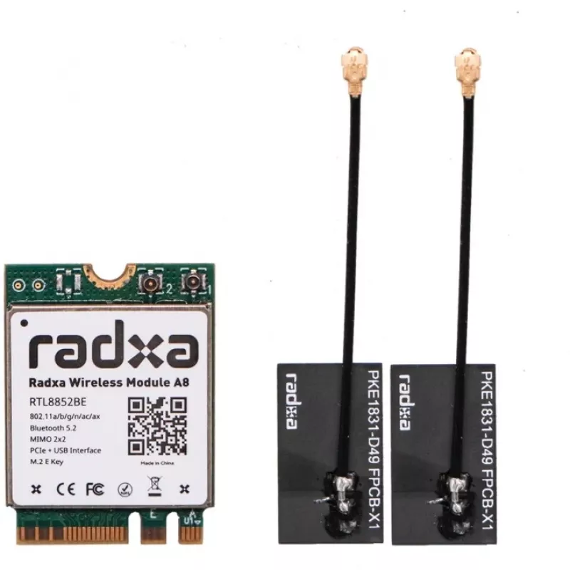Radxa Wireless Module A8, M.2 Wi-Fi 6 και Bluetooth 5.2 (RA007-A8)