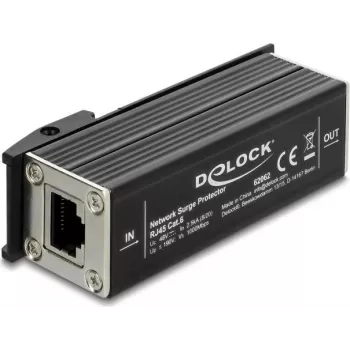 Delock Προστασία Υπέρτασης Δικτύου RJ45 Τοποθέτηση σε Ράγα DIN