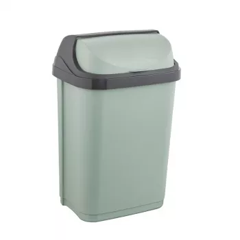 KEEEPER Κάδος απορριμμάτων Rasmus 10L με περιστρεφόμενο καπάκι, Πράσινο