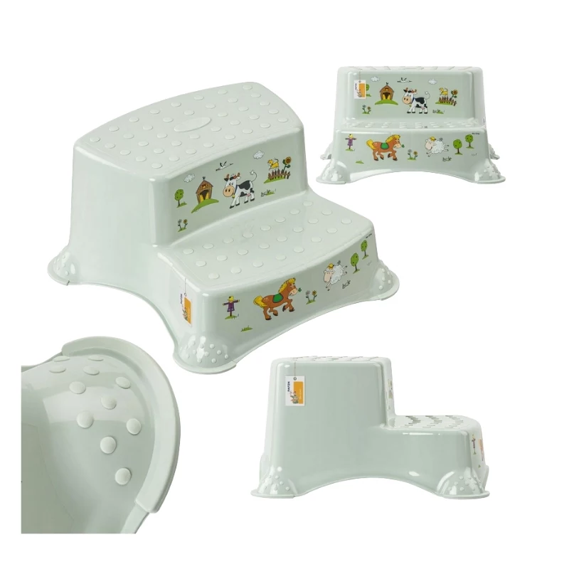 KEEEPER Παγκάκι δύο σταδίων Igor Funny Farm 40x37x21 cm Soft Green