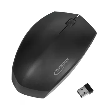 TYPHOON TI021 Ασύρματο οπτικό ποντίκι Dual-Mode, Bluetooth 4.2 & 2.4 GHz, Μαύρο