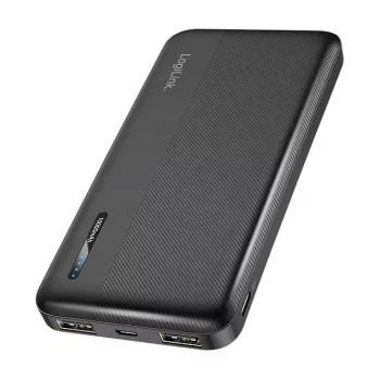LogiLink PA0338RF Powerbank 10000 mAh με USB-C PD και Quick Charge 3.0, Μαύρο