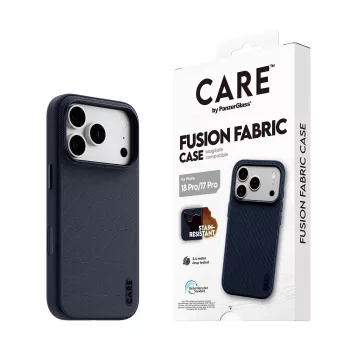 CARE by PanzerGlass Fusion Fabric Θήκη Μπλε με MagSafe για iPhone 17 Pro