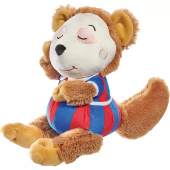 SCHMIDT SPIELE Bobo Siebenschläfer Λούτρινο παιχνίδι ύπνου, 38 cm, Καφέ & Μπεζ, Μαλακό πολυεστέρας, Πιστοποιημένο CE, για μωρά & νήπια
