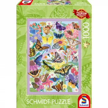 Schmidt Spiele Schmetterlingstreiben Παζλ 1000 τεμαχίων