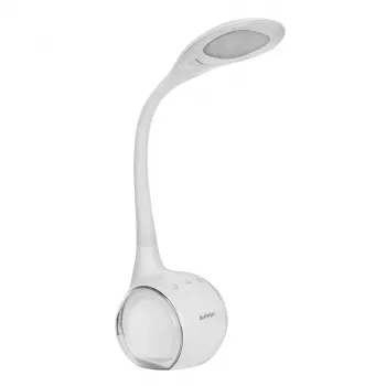 Activejet AJE-RAINBOW 2 LED Επιτραπέζιο φωτιστικό με βάση RGB, εύκαμπτος βραχίονας, dimmable, έλεγχος αφής, 7W κύριο φως, 350lm, 2800K-6500K, Μαύρο
