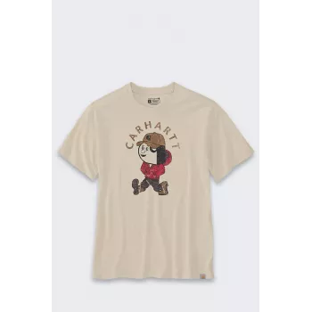 Carhartt Light Jac Grafik T-shirt Oat Milk Relaxed Fit βαμβάκι κοντό μανίκι στρογγυλό λαιμό