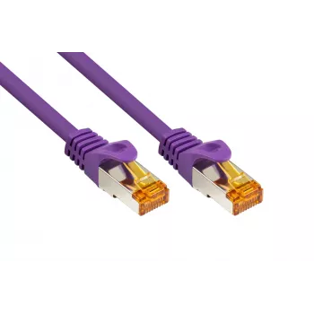 KABELMEISTER Cat.7 S/FTP Patch καλώδιο, RJ45, TPE, χωρίς αλογόνα, βιολετί, 0,5m