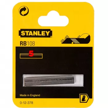 STANLEY ανταλλακτικές λεπίδες πλάνης για RB10 και RB5, ίσια κοπή, συσκευασία 10 τεμ., χάλυβας SK5, πλάτος 44 mm