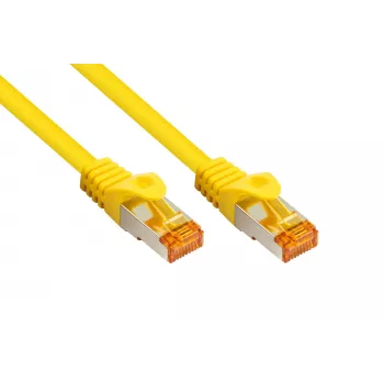 Kabelmeister RJ45 Patch καλώδιο Cat.7 S/FTP, θήκη TPE, χωρίς αλογόνα, κίτρινο, 10m