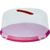 CURVER Στρογγυλή θήκη μεταφοράς κέικ Ø34,7x15,6cm κόκκινο με διαφανές καπάκι