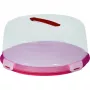 CURVER Στρογγυλή θήκη μεταφοράς κέικ Ø34,7x15,6cm κόκκινο με διαφανές καπάκι