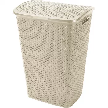 CURVER My Style 55L κουτί ρούχων σε κρεμ, 43x33x60 cm, εφέ ψάθας