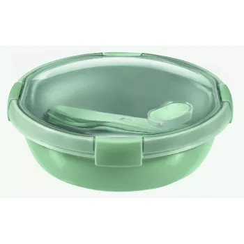 CURVER Smart Eco To Go στρογγυλό δοχείο φαγητού, 1 L, Ø20x7 cm, Soft Green