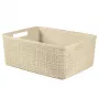 Curver Καλάθι Jute M 12L 36x28x15cm Κρεμ