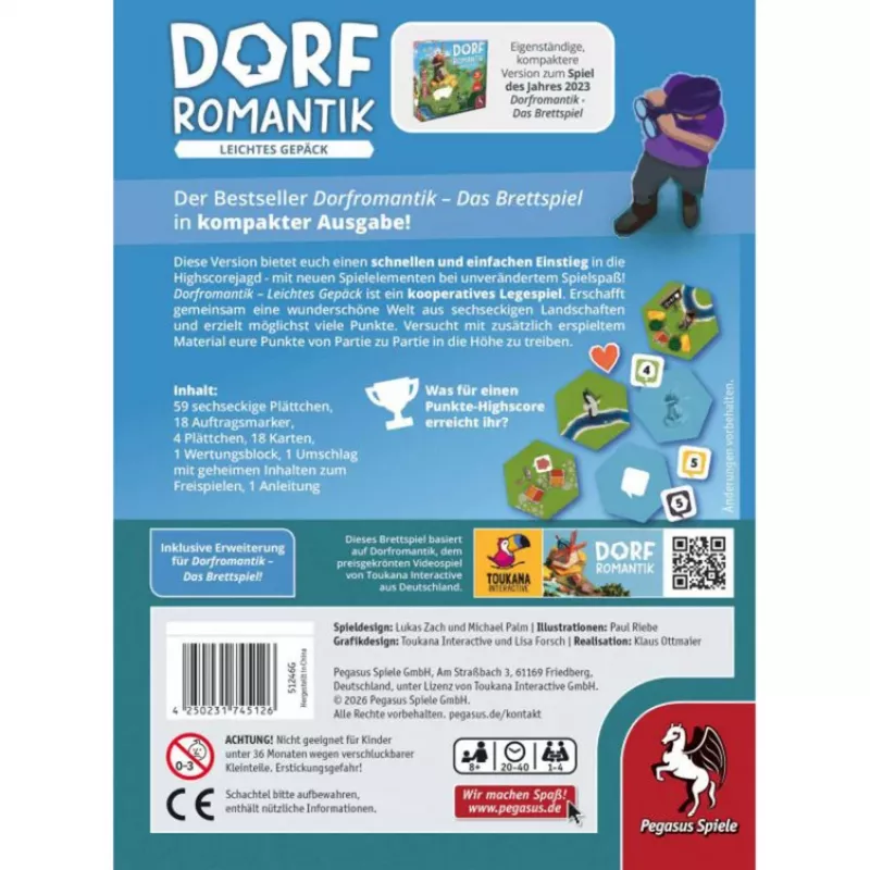 PEGASUS Dorfromantik - Leichtes Gepäck Επέκταση με Limes Mini-Επέκταση (Γερμανικά)