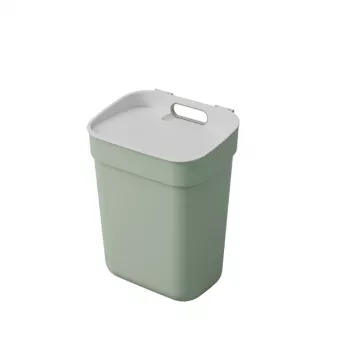 Curver Ready To Collect 10L Κάδος Απορριμμάτων Πράσινο/Ανοιχτό Γκρι