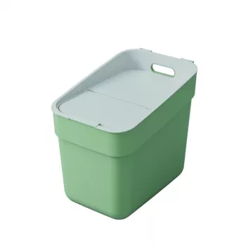 CURVER Ready To Collect 20L Κάδος Απορριμμάτων Πράσινο/Ανοιχτό Γκρι