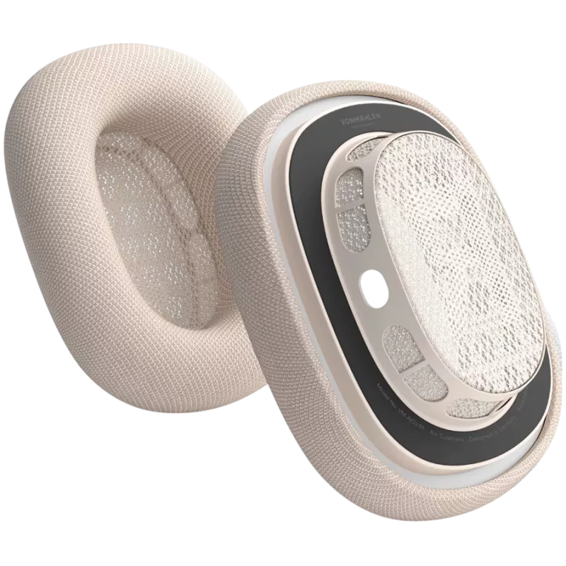 VONMÄHLEN Μαξιλαράκια Αυτιών για AirPods Max, Σαμπάνια