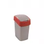 CURVER Flip Bin 25L Κάδος Απορριμμάτων Ασημί/Κόκκινο