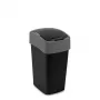 CURVER Flip Bin 25L Κάδος Απορριμμάτων Μαύρο/Ασημί