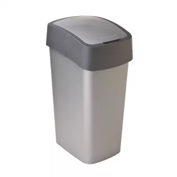 CURVER Flip Bin 45L Κάδος Απορριμμάτων Ασημί/Γκρι