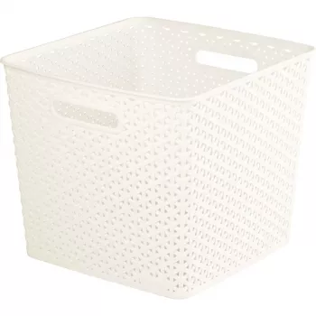 CURVER My Style τετράγωνο καλάθι αποθήκευσης 25L κρεμ