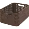 Curver Style Box M 38,6 x 28,7 x 17 cm σκούρο καφέ κουτί αποθήκευσης με καπάκι