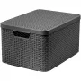 CURVER Style L κουτί αποθήκευσης με καπάκι, 43,6 x 32,6 x 23 cm, 23L, σκούρο γκρι