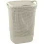 Curver Knit 57L καλάθι απλύτων με καπάκι, λευκό