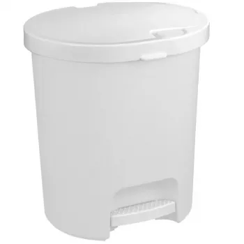 CURVER Deco Bin κάδος με πεντάλ 25L 36x41cm λευκό