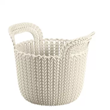 CURVER καλάθι Knit XS στρογγυλό 3L λευκό 23x19x19cm