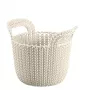 CURVER καλάθι Knit XS στρογγυλό 3L λευκό 23x19x19cm
