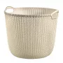 Curver Knit L στρογγυλό καλάθι απλύτων 30L λευκό 40x39x33cm