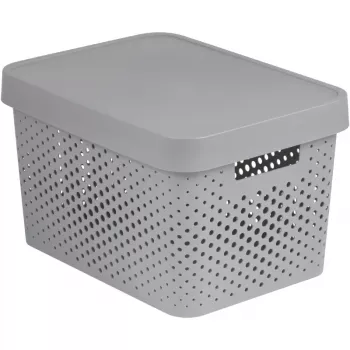 Curver Infinity Recycled 17L κουτί αποθήκευσης 36x27x22cm γκρι